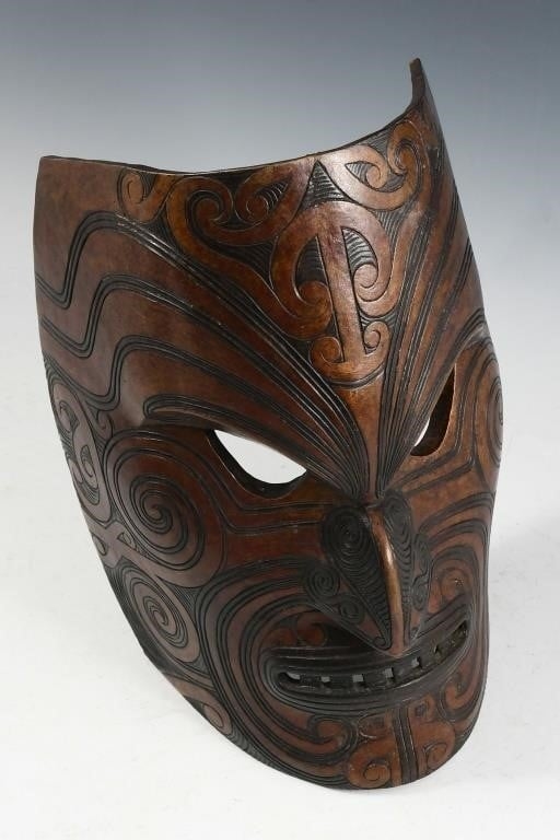 Joe David | Maori-Style Patterned Mask (1996) | MutualArt