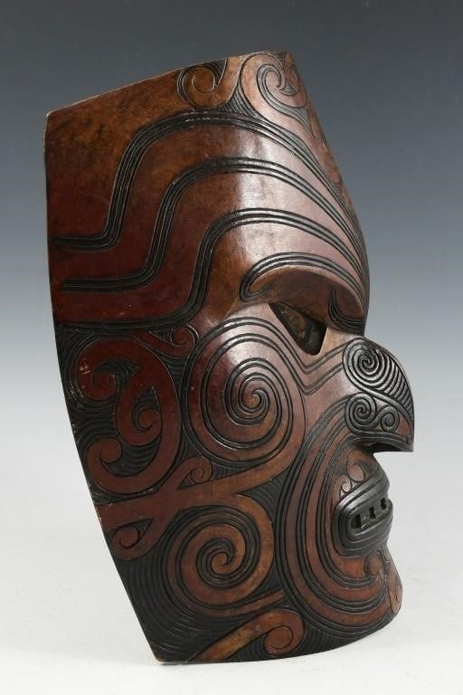 Joe David | Maori-Style Patterned Mask (1996) | MutualArt