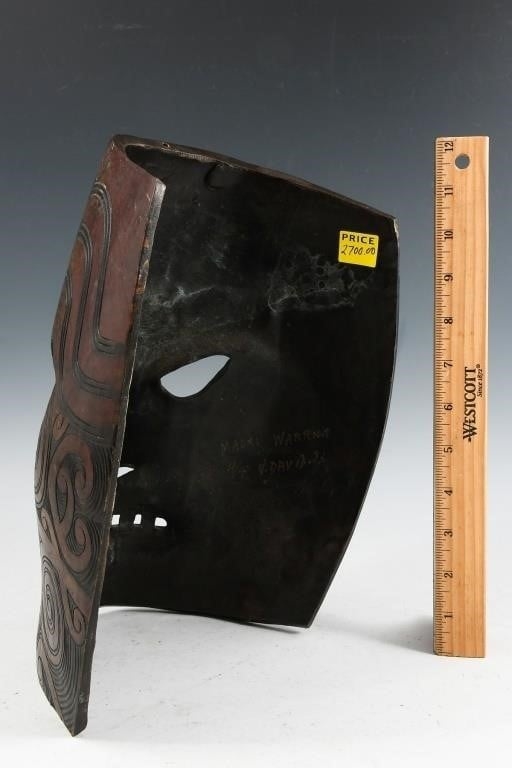 Joe David | Maori-Style Patterned Mask (1996) | MutualArt