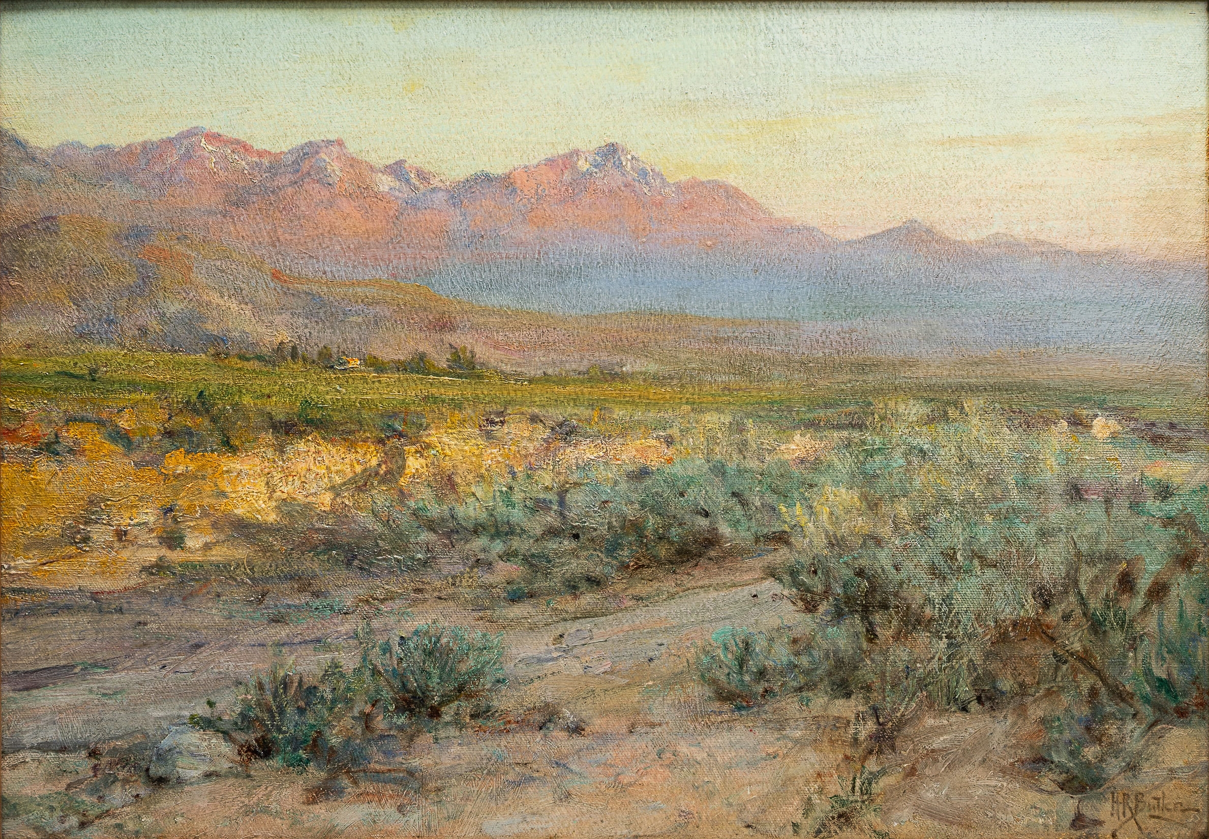 Howard Russell Butler | California Landscape Oil on Board | MutualArt
