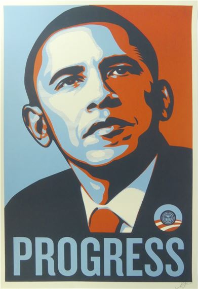 Shepard Fairey | Progress | MutualArt
