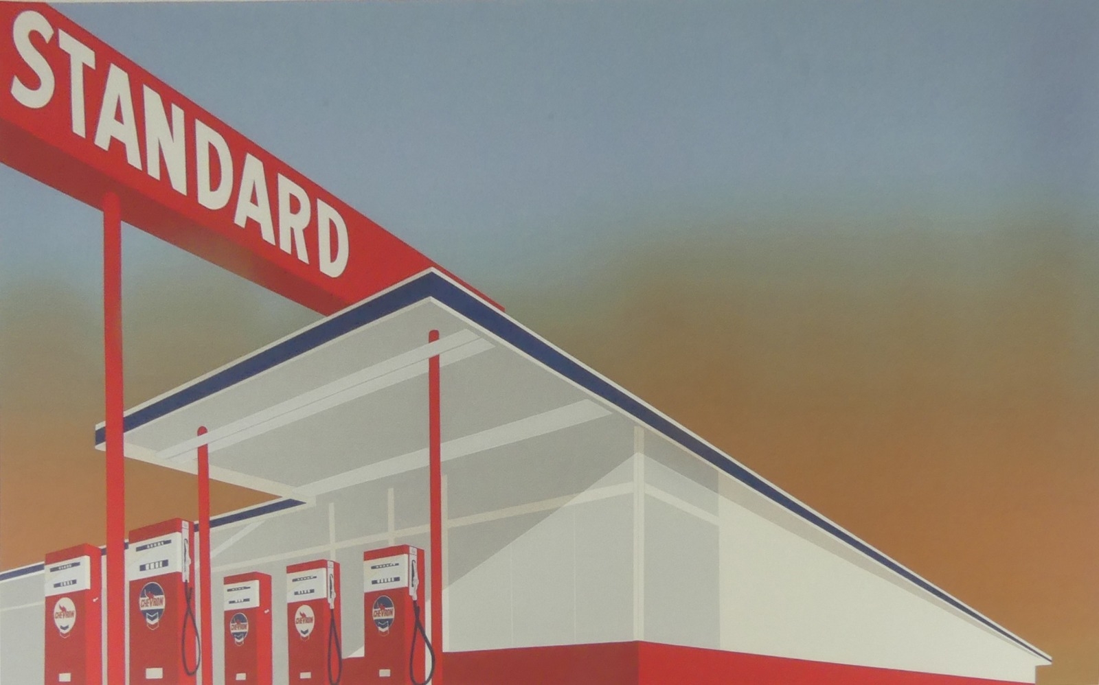 Ed Ruscha | Standard Station (1966) | MutualArt