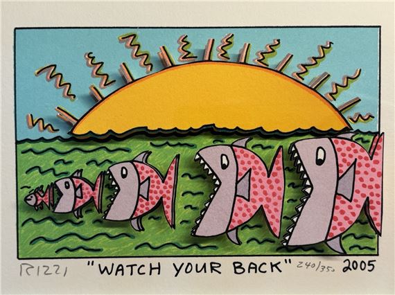 James Rizzi | WATCH YOUR BACK (2005) | MutualArt