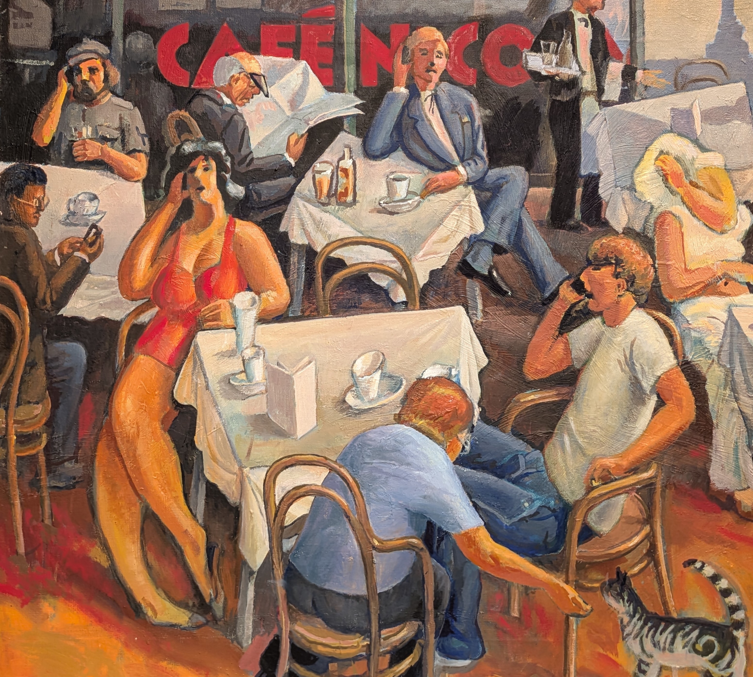 Peter Froste | A busy cafe scene | MutualArt