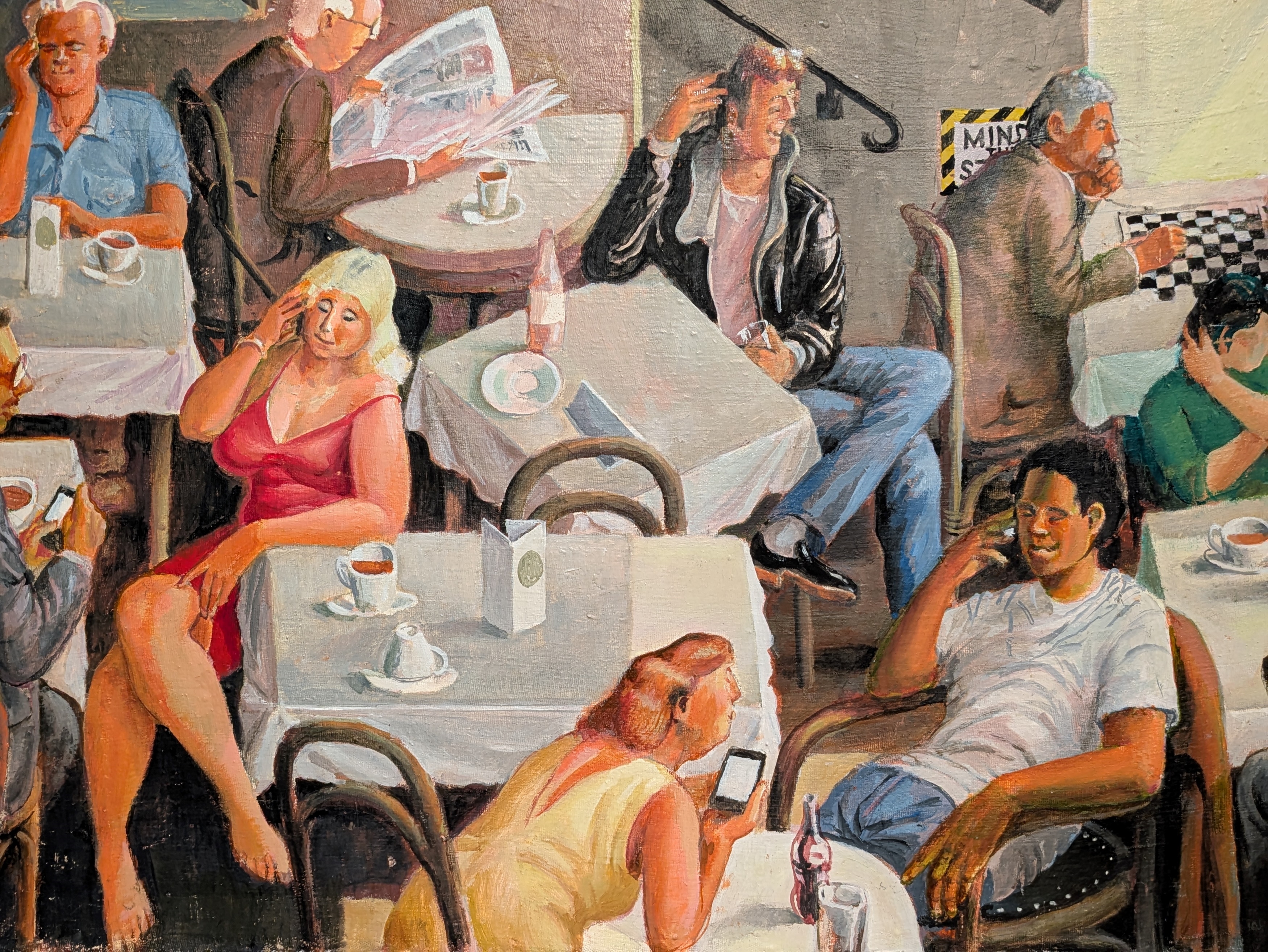 Peter Froste | A busy cafe scene | MutualArt