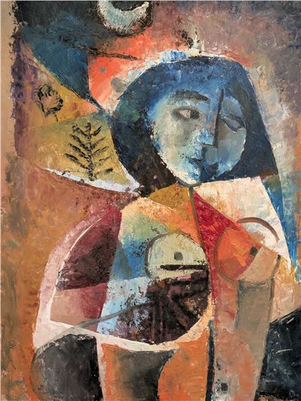 Peter Froste | A cubist portrait of a lady | MutualArt