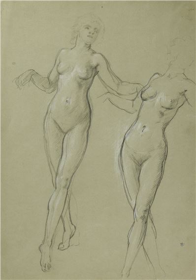 Two studies for the Dancer in 'The Skirt Dance - Edward John Poynter