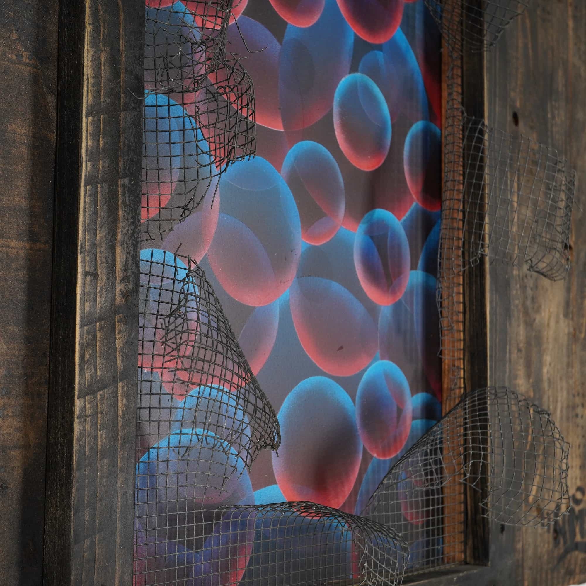 Nigel Stone | Depicting an abstract composition of overlapping, glowing ...