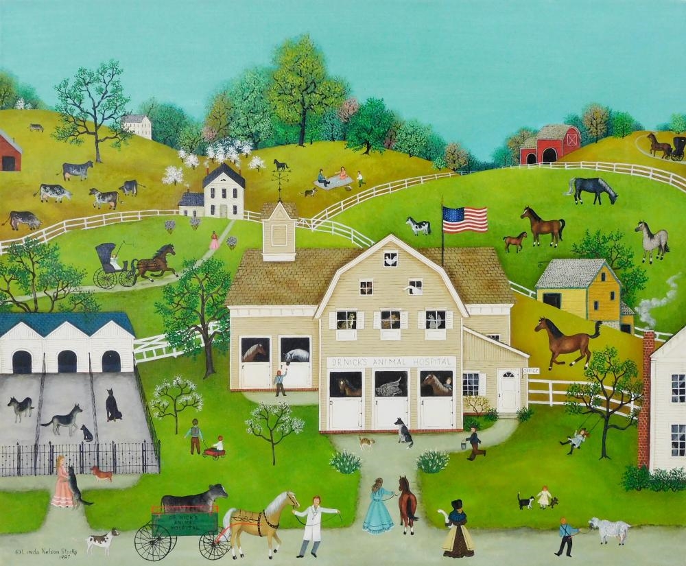 Linda Nelson Stocks | Dr. Nick's Animal Hospital (1987) | MutualArt