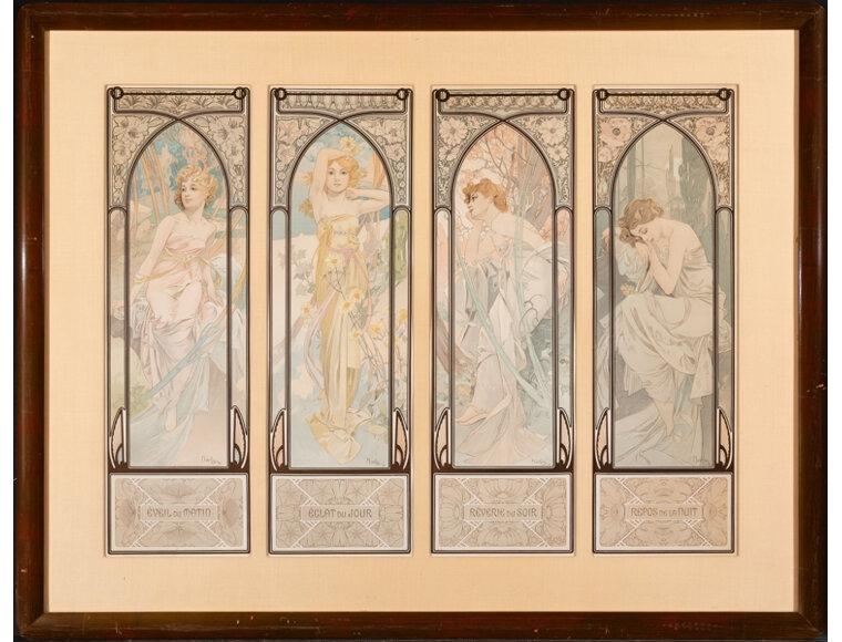 Alphonse Mucha | Times of the Day (1899) | MutualArt