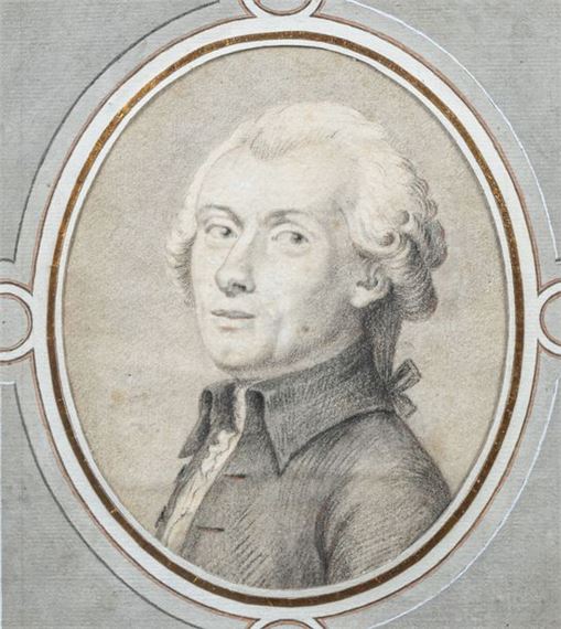 French School, 18th Century | Bust portrait of a young man | MutualArt