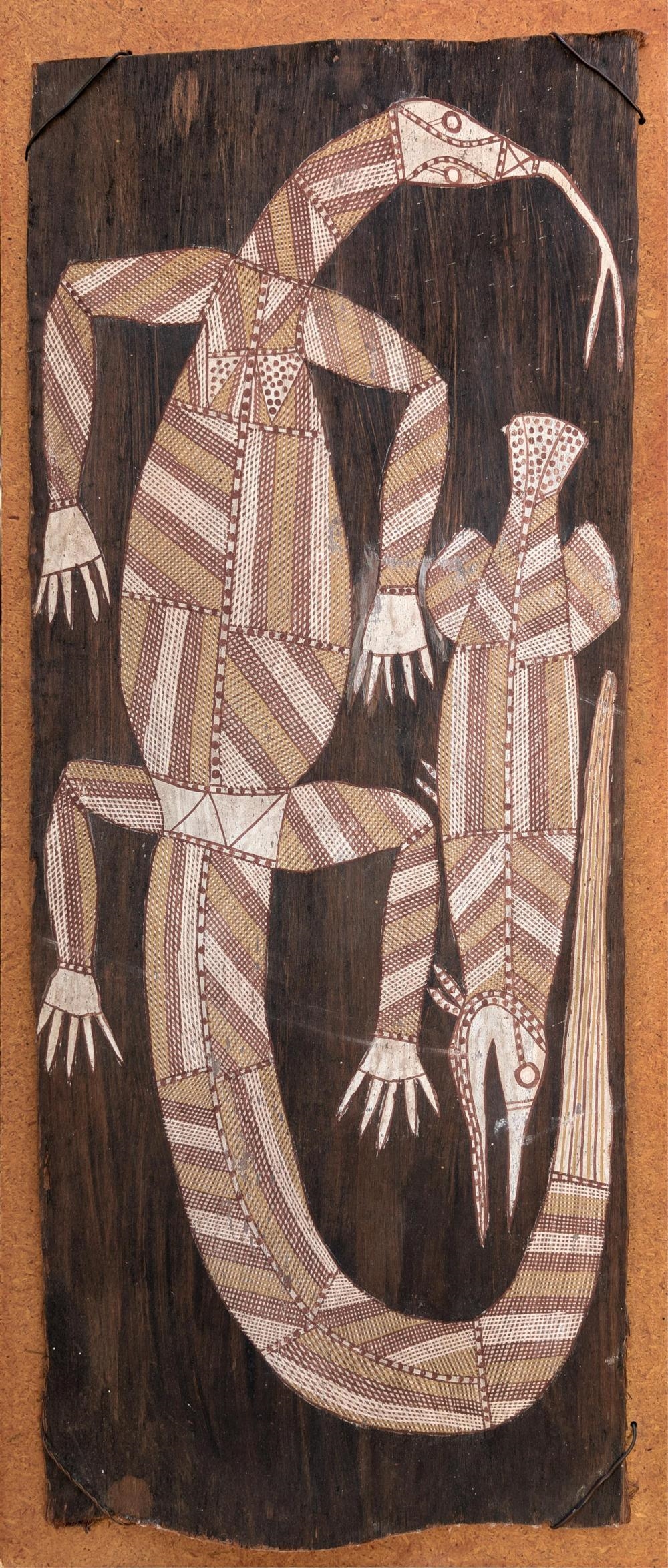 David Milaybuma | Goanna and fish (1975) | MutualArt