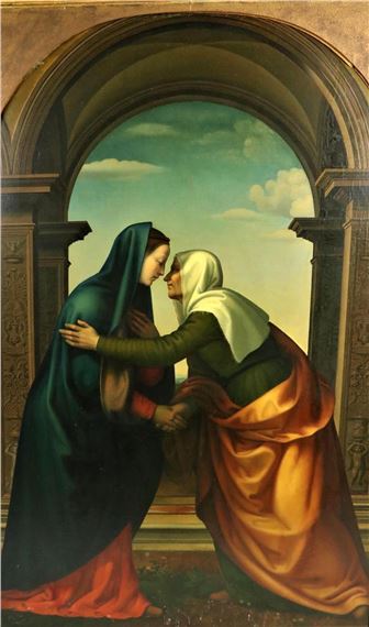 The Visitation of St. Elizabeth to the Virgin Mary - Mariotto Albertinelli