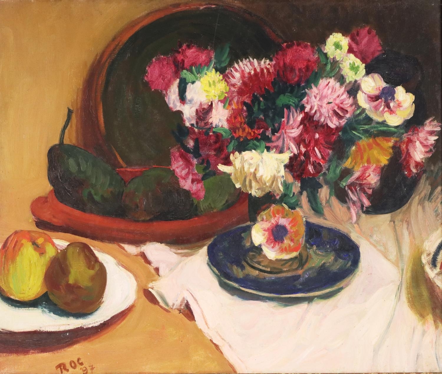 Roderic O'Conor | Chrysanthemums and Christmas Roses (1897) | MutualArt