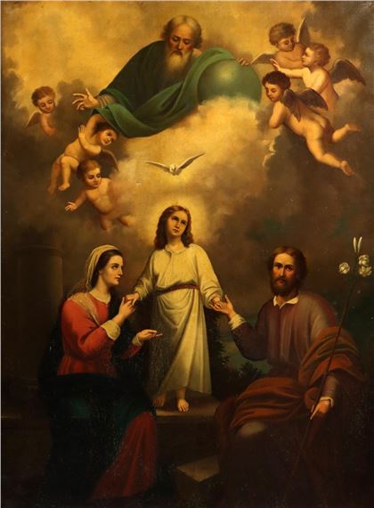 The Heavenly and Earthly Trinities - Bartolomé Estebán‏ Murillo
