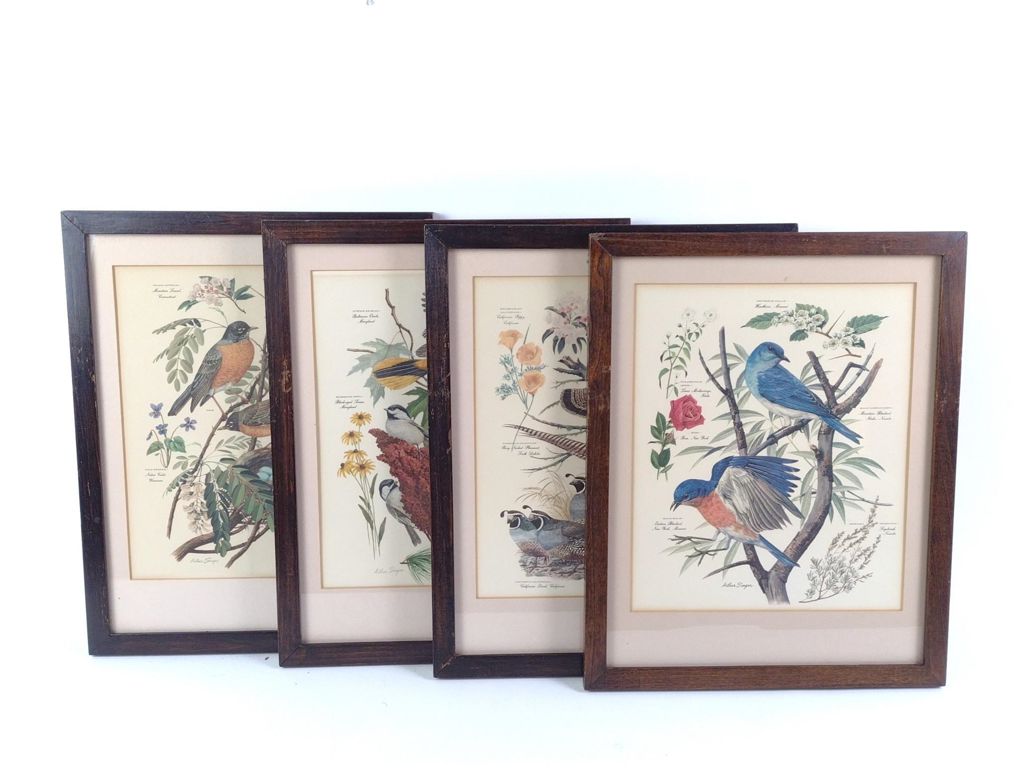 Arthur B. Singer | 4 Arther Singer Bird Prints | MutualArt