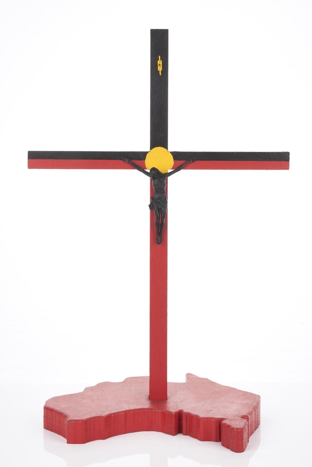 Martin Sharp | Aboriginal Cross (2005) | MutualArt