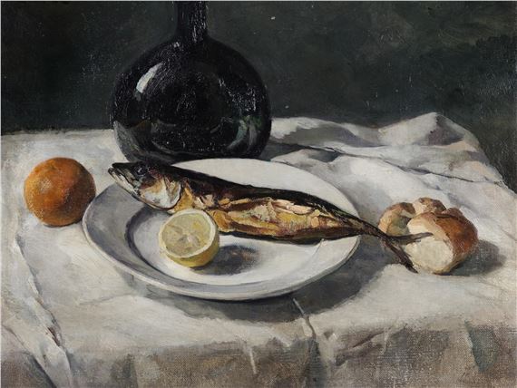 Wilhelm Rippel | Still Life with Fish | MutualArt