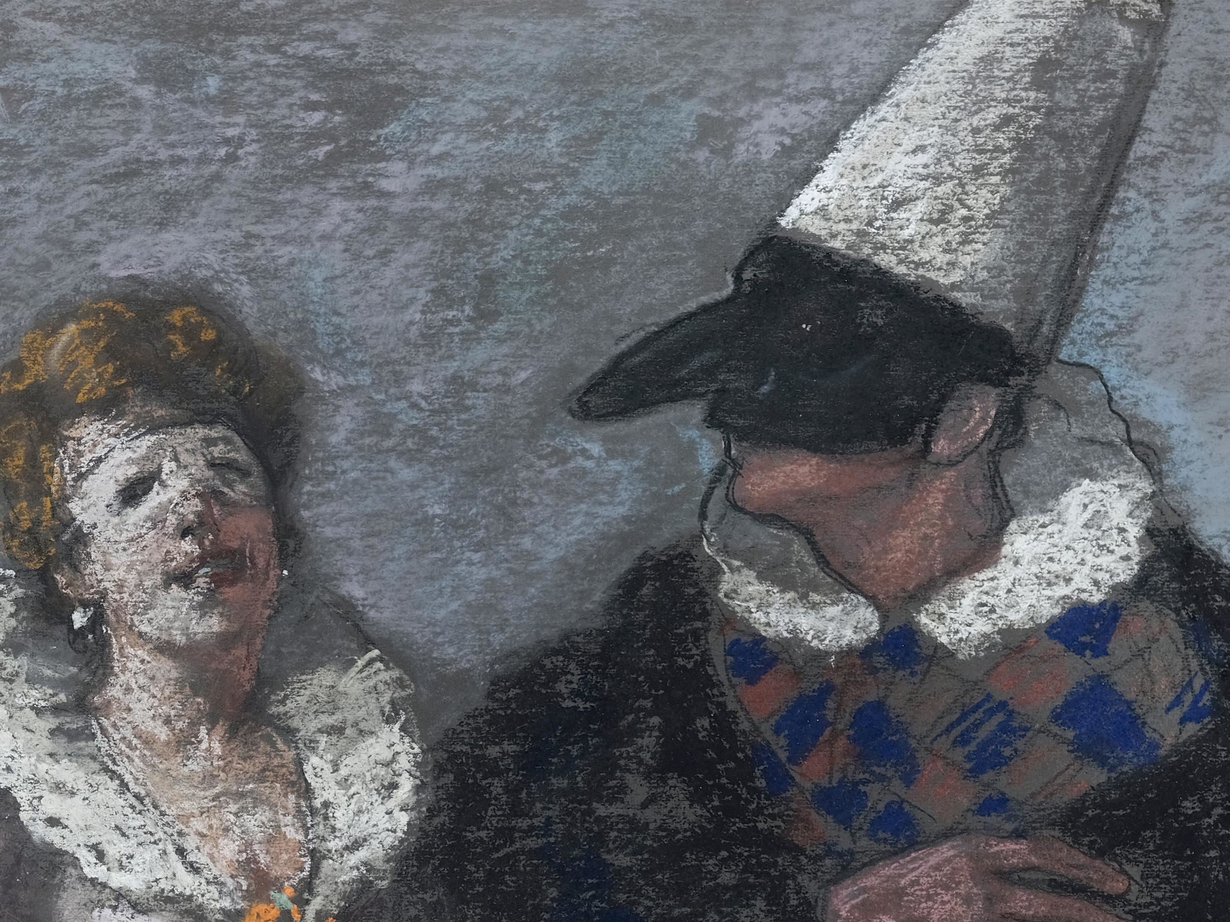Giannino Marchig | Two Carnival Figures in Venice (1935) | MutualArt