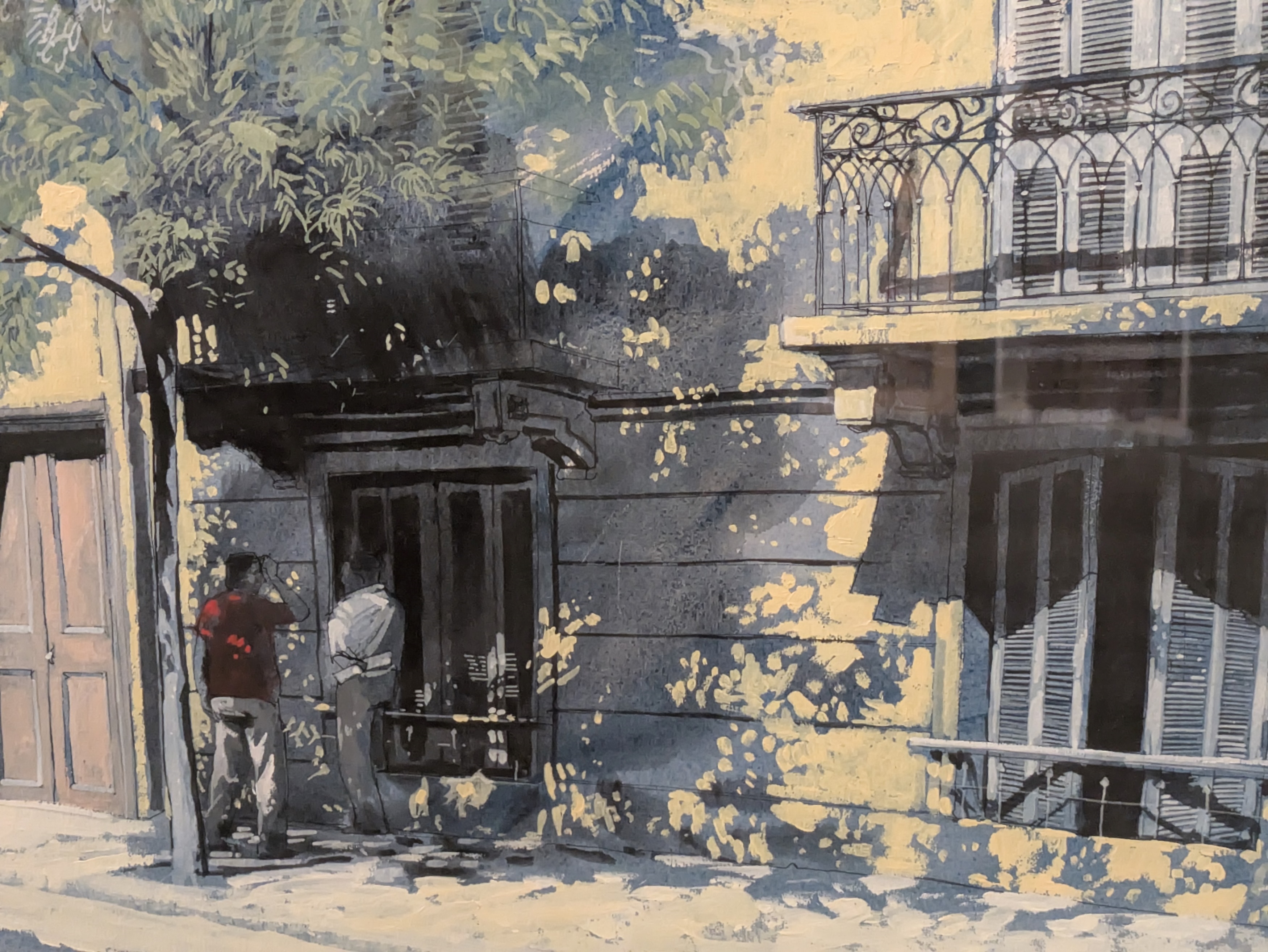 Mike Hunt | A Continental Street Scene | MutualArt