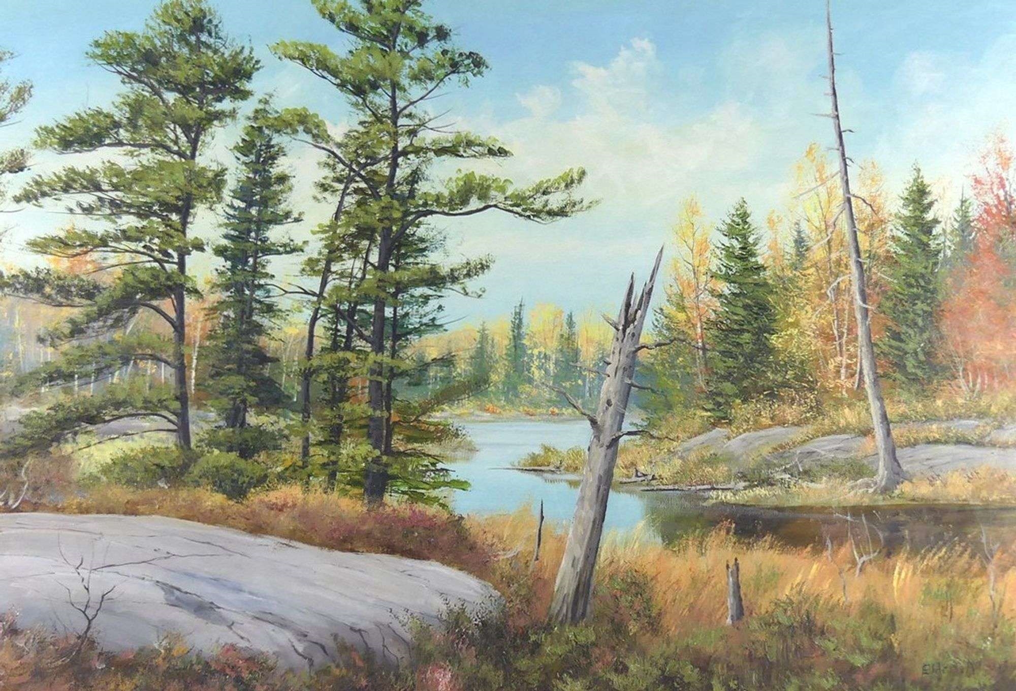 ELDON A. LEIS | Fall Riverscape | MutualArt