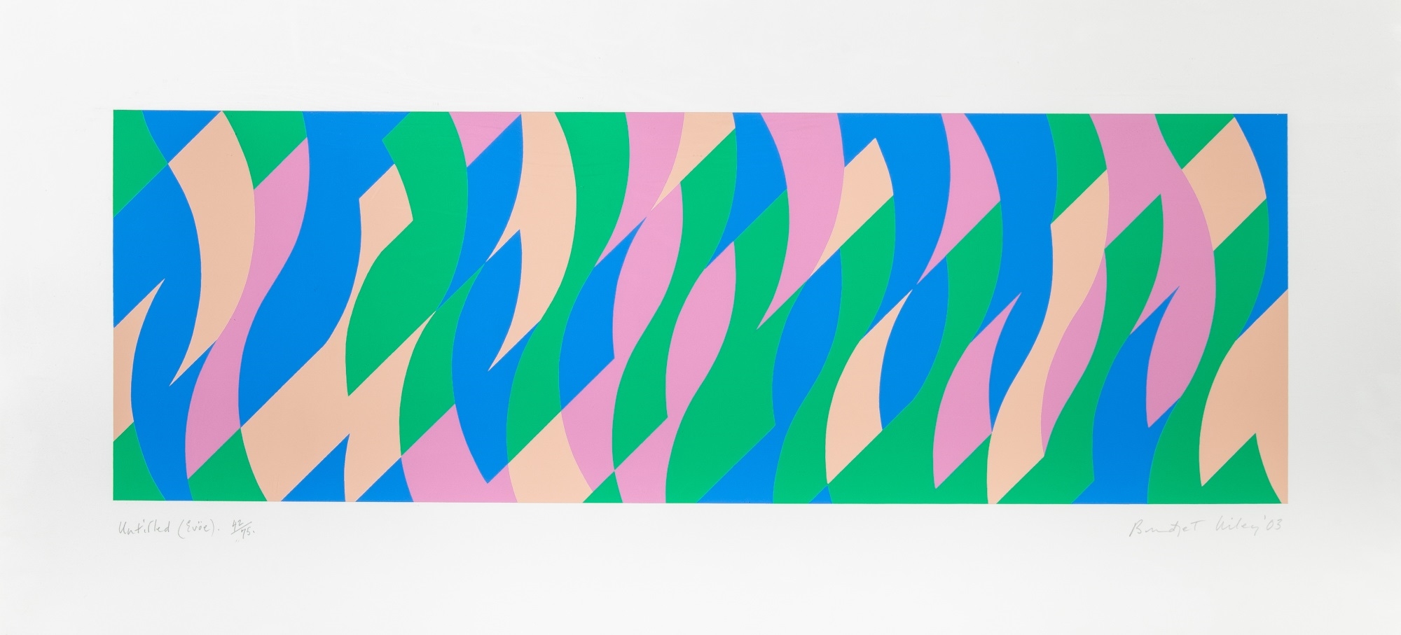 Bridget Riley | UNTITLED (EVOE (2003) | MutualArt