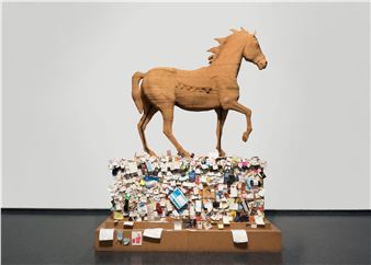 Installation view of Charles Gaines exhibition at Brooklyn Museum of Art.