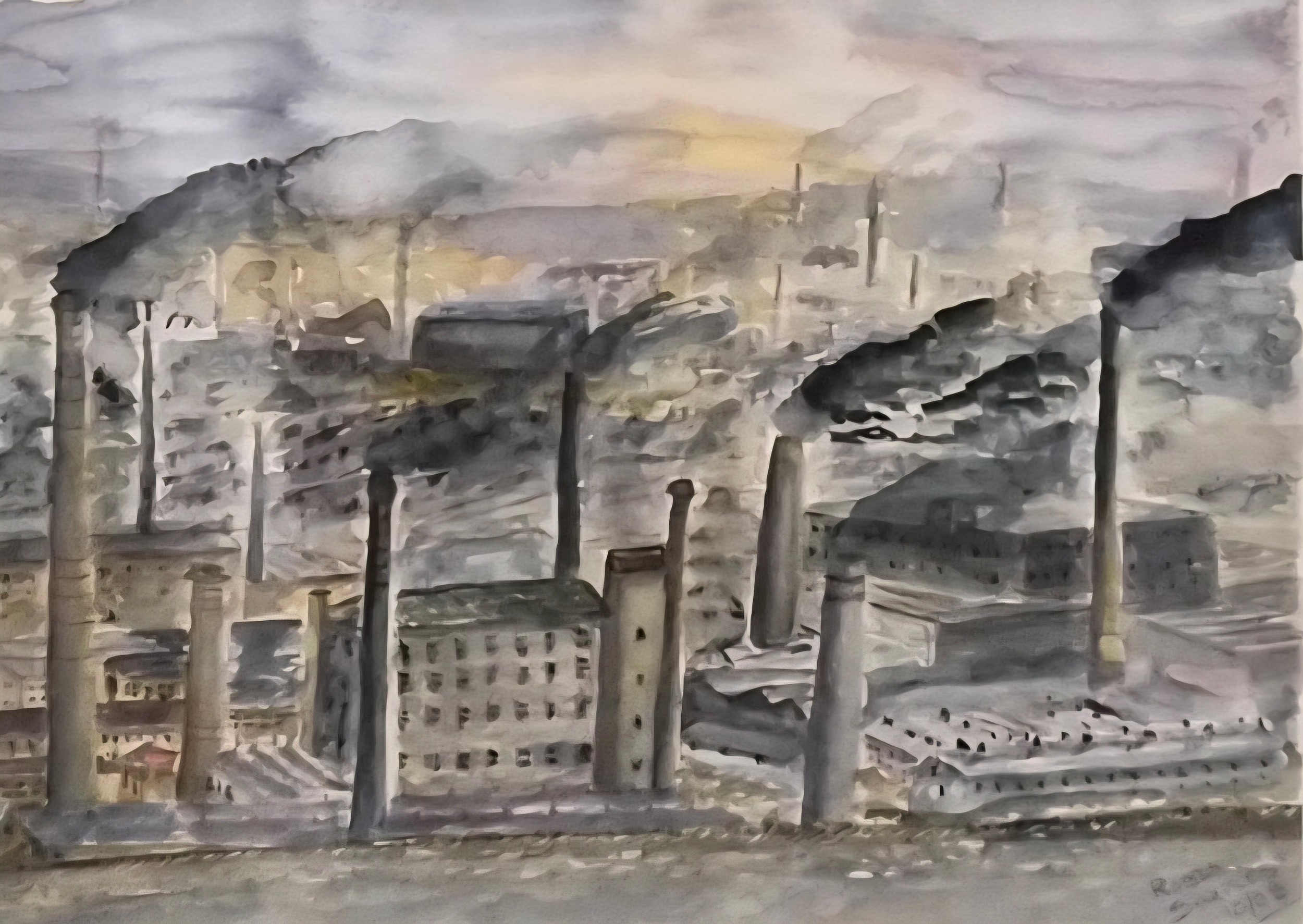 Robin Sharples | two industrial landscapes | MutualArt