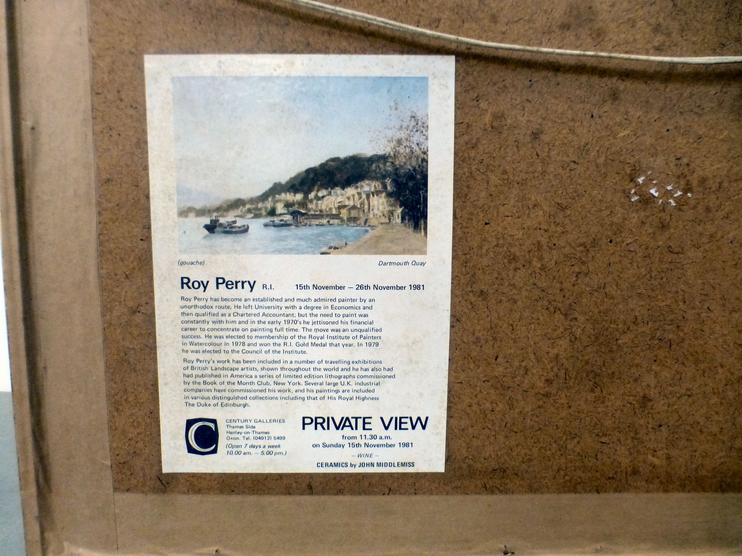 Roy Perry | Dartmouth Quay | MutualArt