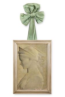TROMPE L'OEIL BAS RELIEF OF ST CECELIA