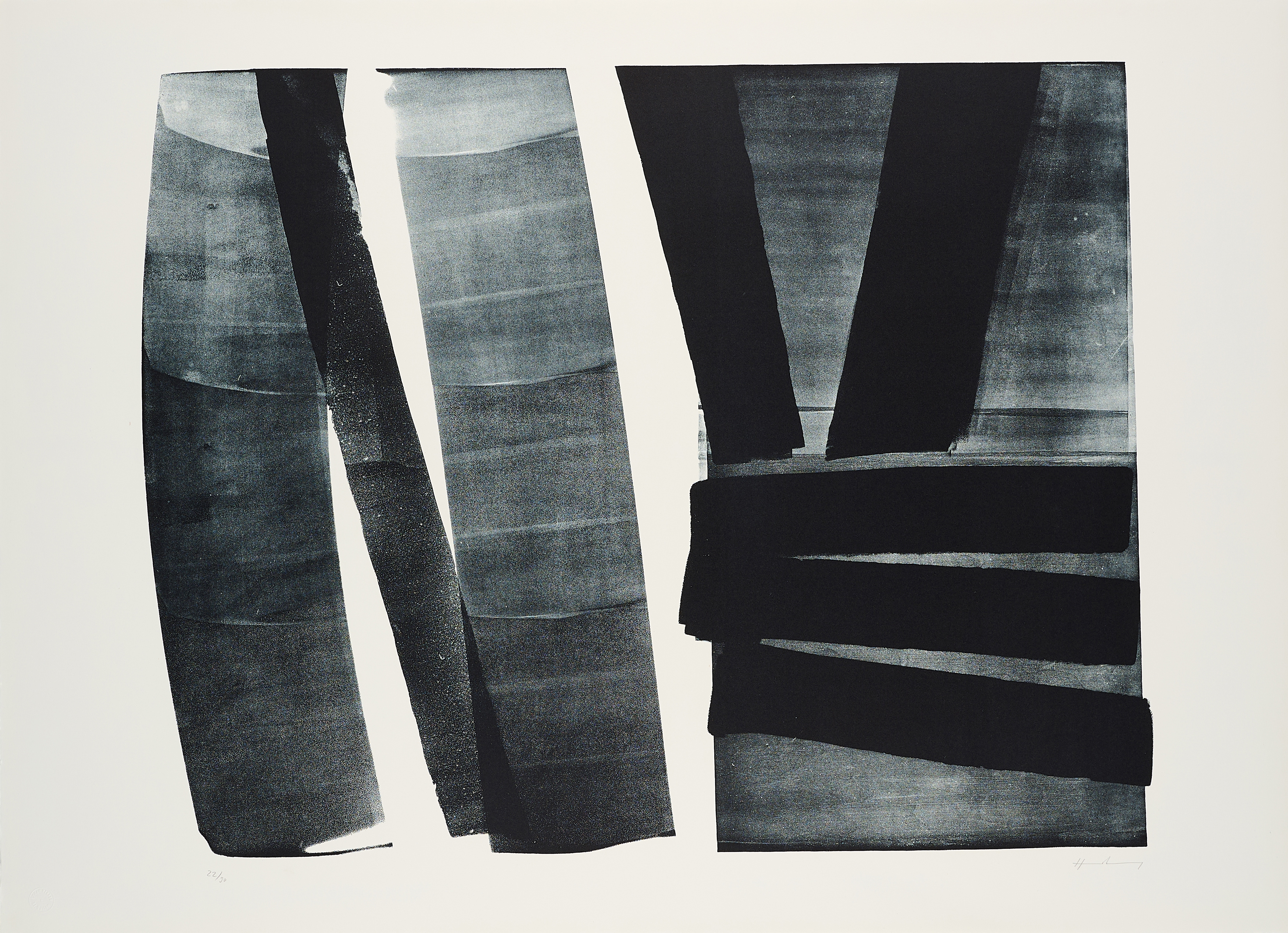 Hans Hartung | L 1974-23 (1974) | MutualArt