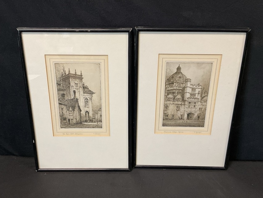 F. Robson | The Town Hall, Abingdon, and Brasenose College, Oxford ...
