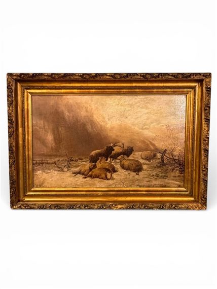 Pastoral Landscape with Sheep - British School, 19th Century