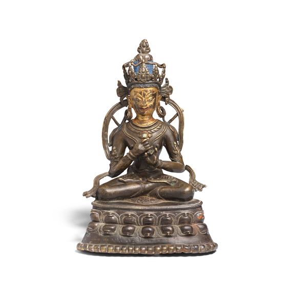 Tibetan School, 14th Century | A RARE BRONZE FIGURE OF TATHAGATA ...