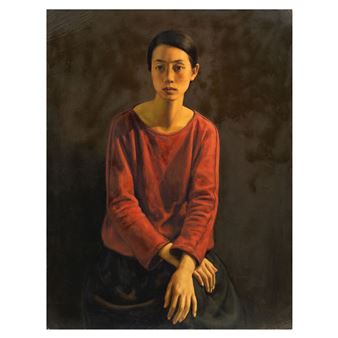 A Seated Lady in Red