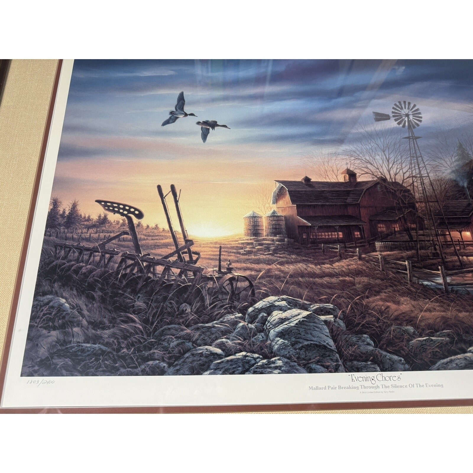 Terry Redlin | Evening Chores (1987) | MutualArt