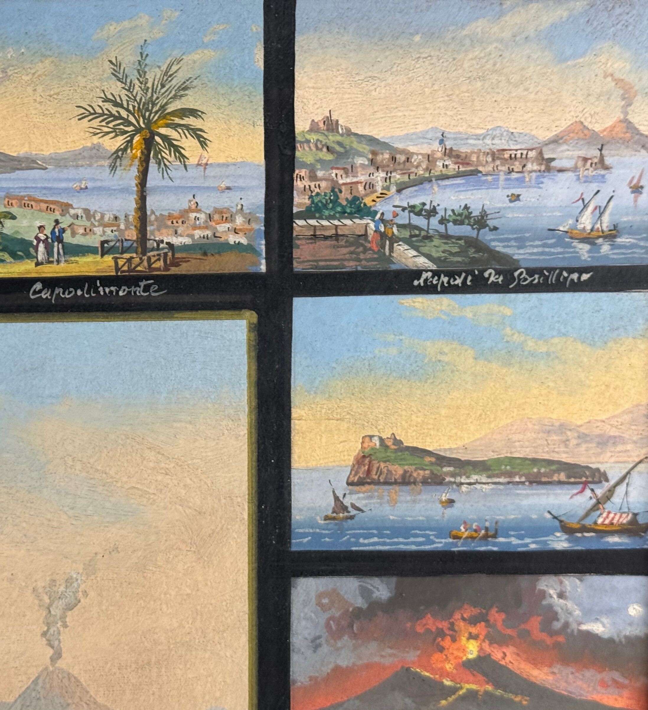 Italian School | Grouping of 17 views of various Neapolitan locations ...