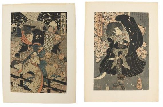 2) Woodblocks - Utagawa Yoshitsuya