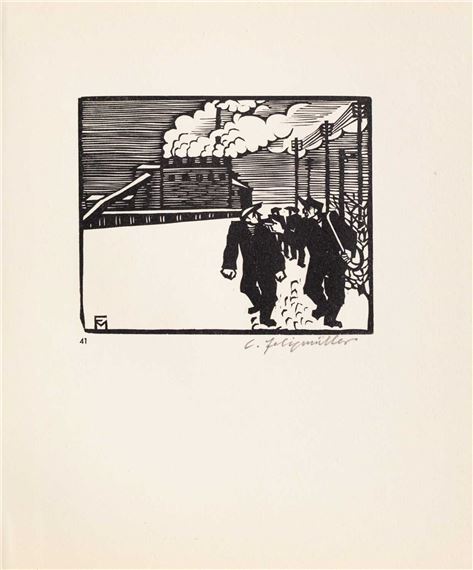 Nach der Arbeit (Heimweg - Conrad Felixmüller