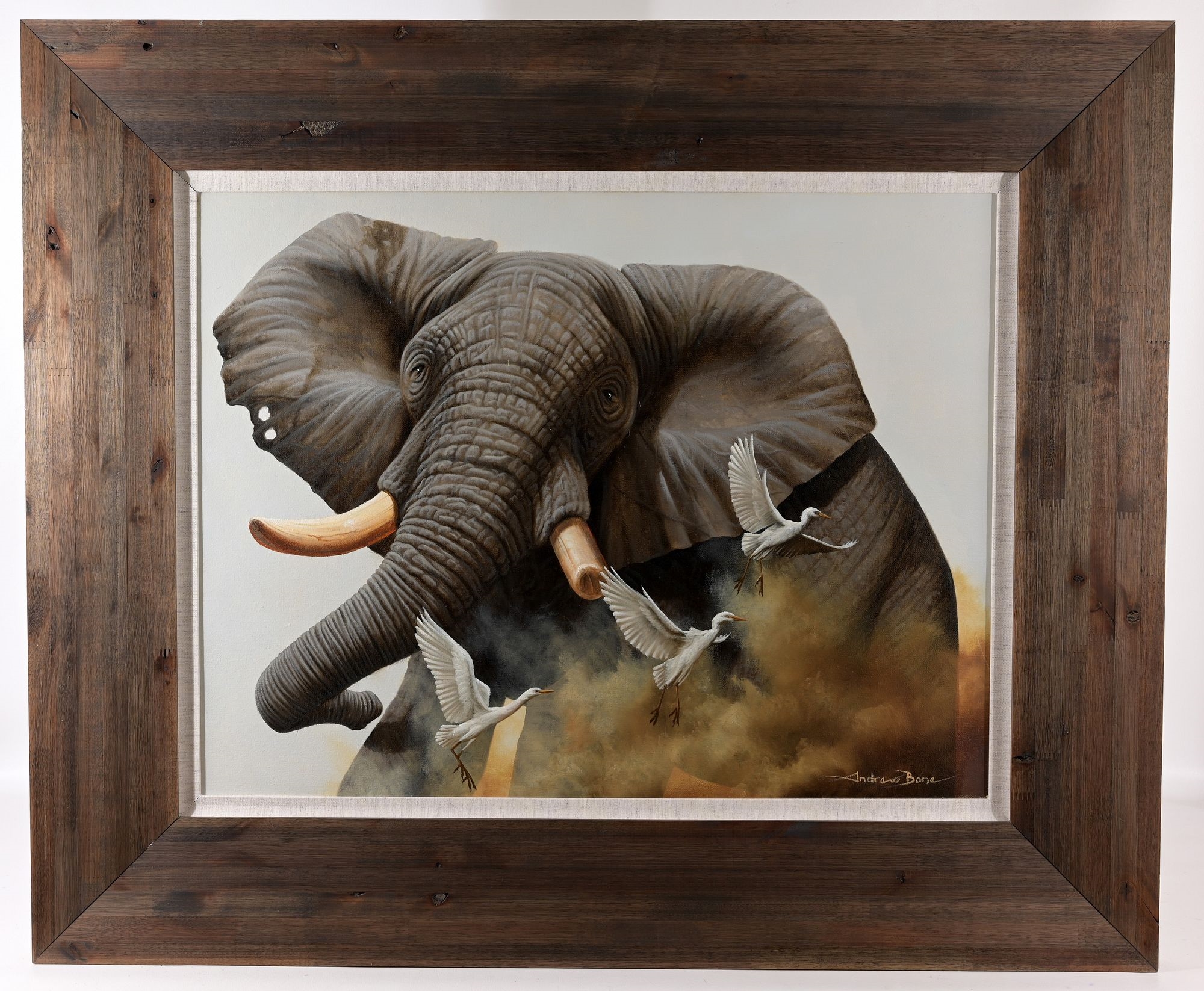 Andrew Bone | Flight of Egrets | MutualArt