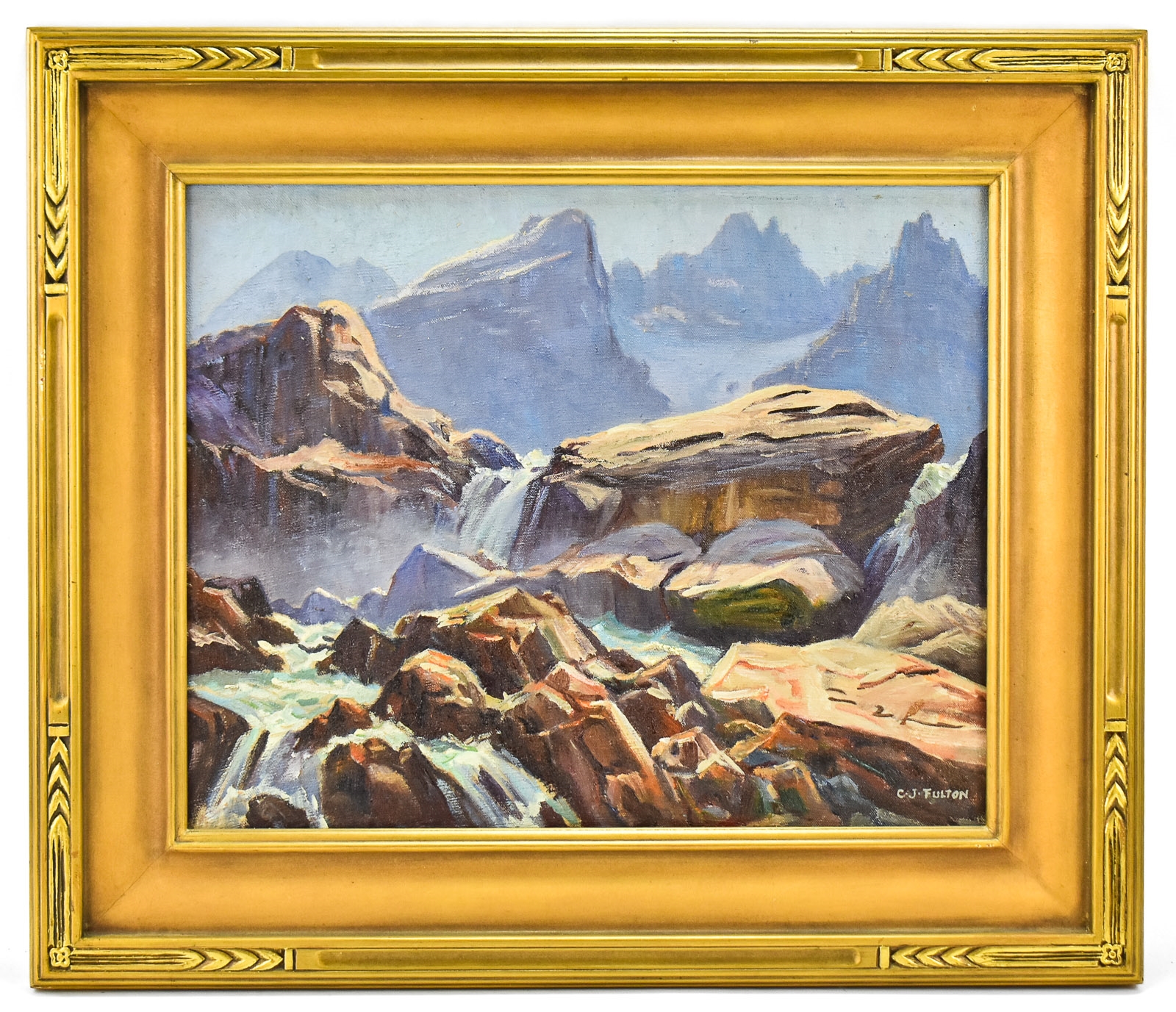 Cyrus James Fulton | mountainscape oil painting | MutualArt