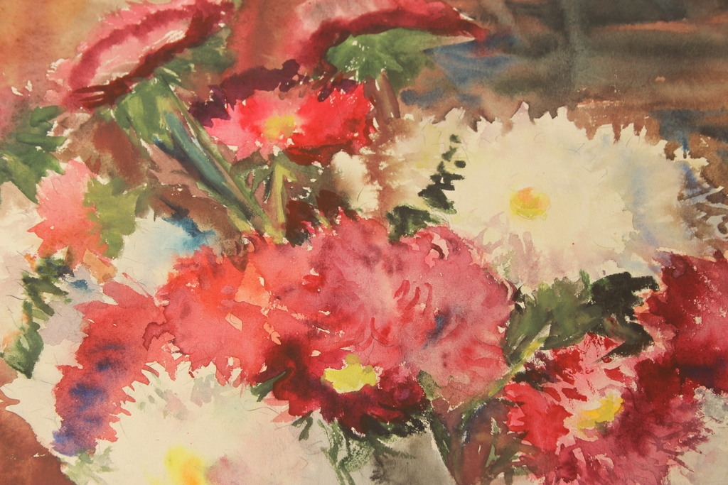 Unknown | Pink flowers | MutualArt