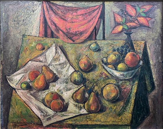 Lester Raymer | untitled still life with fruit | MutualArt
