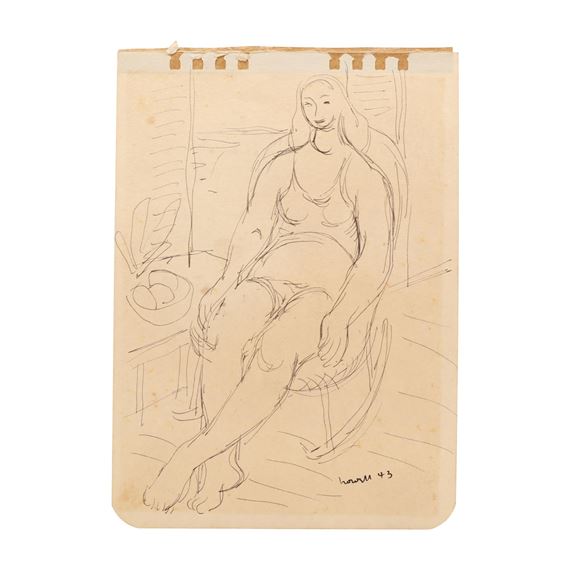 Claude Howell | Two Sketches of Seated Figures (1948) | MutualArt