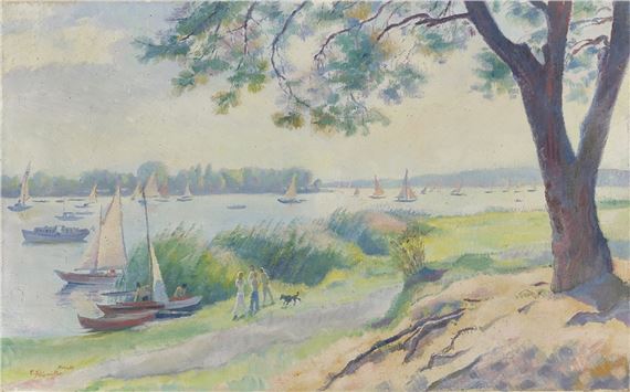 Havellandschaft (Lieperbucht, Insel Lindwerder - Conrad Felixmüller