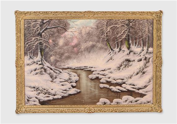 Joseph L.R. Dande | Winter Landscape Painting | MutualArt