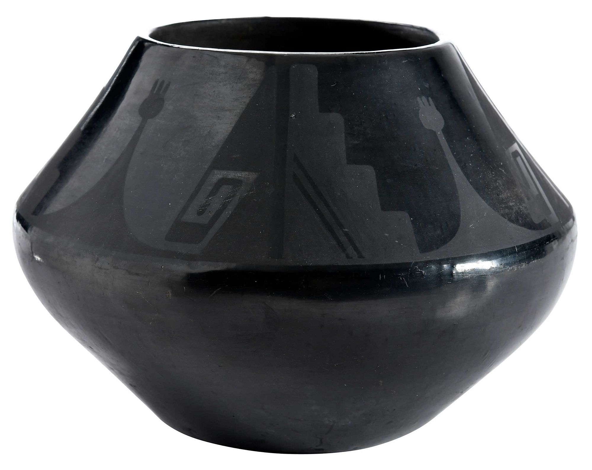 Maria Montoya Martinez | Early Maria Martinez Blackware Pot (Circa ...