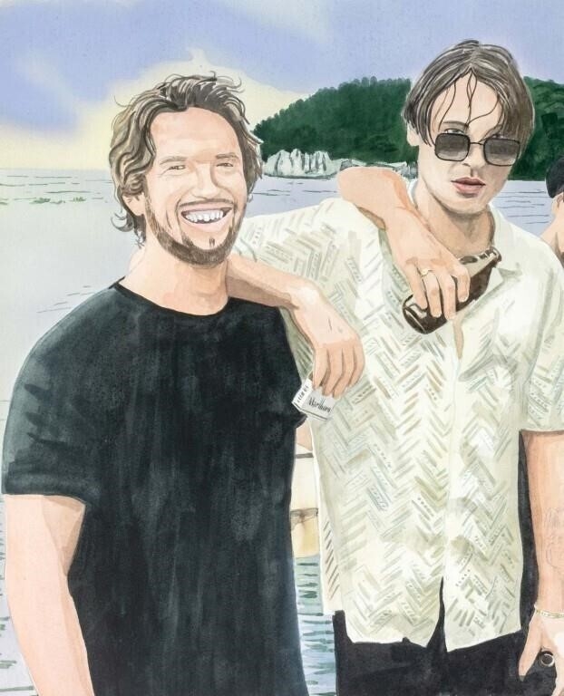 David Risley | Friends on the Lake | MutualArt