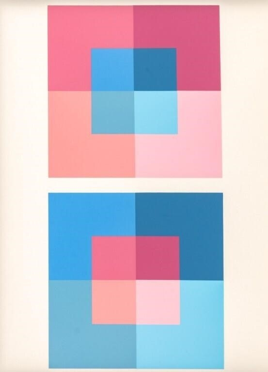 Josef Albers | The Interaction of Color Plate XIV-1 (1973) | MutualArt