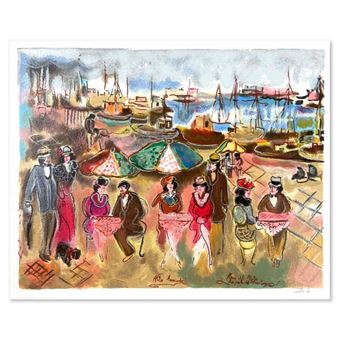 Zule Moskowitz/街路　複製画　サイン入り Zule Moskowitz 
